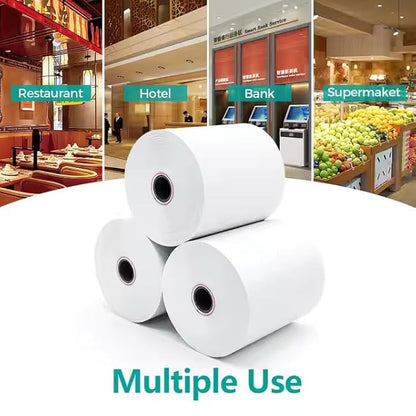 Ezo Thermal Receipt Paper Billing Machine Rolls 2 inch- 58mm(Width) x 10 meter(Length)