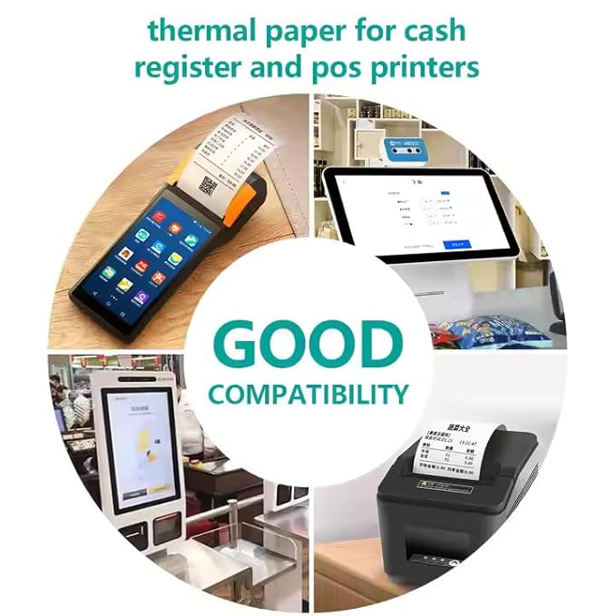 Shell Receipt Machine Ezo Thermal Receipt Paper Billing Machine Rolls 2 inch- 58mm(Width) x ...