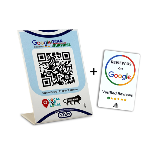 Google Review Card + Standee Combo